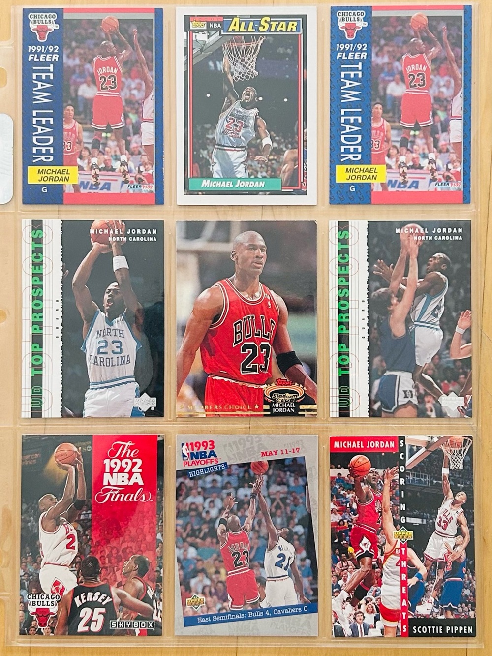 Vintage Michael Jordan Collector’s Cards (Lot of 9) - VGC